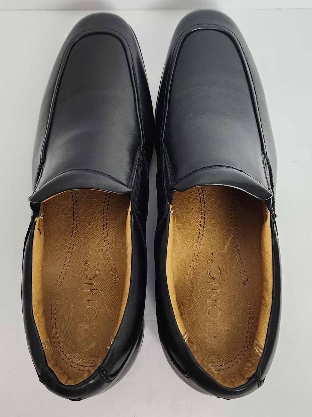 VIONIC Sullivan Mens Size 10 Black Leather Slip On Comfort Support Loafer Shoes - Picture 6 of 12
